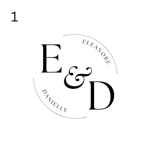 Classic monogram wedding floor wrap template Vancouver BC