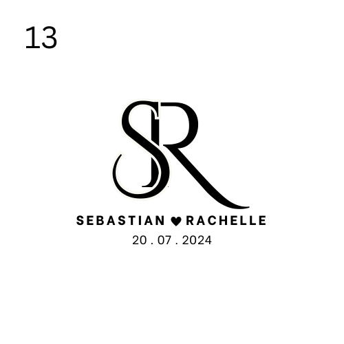 Wedding monogram floor wrap template 13