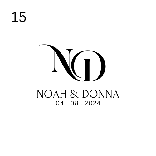 Wedding monogram floor wrap template 15