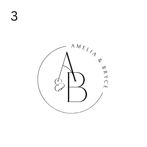 Ornate circular monogram dance floor wrap for wedding venue