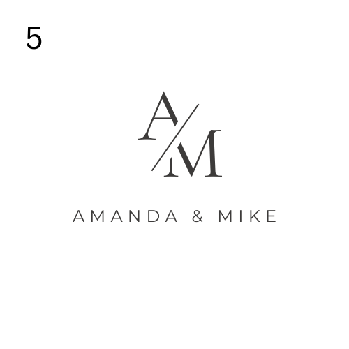 Luxury floral wreath monogram floor wrap design BC